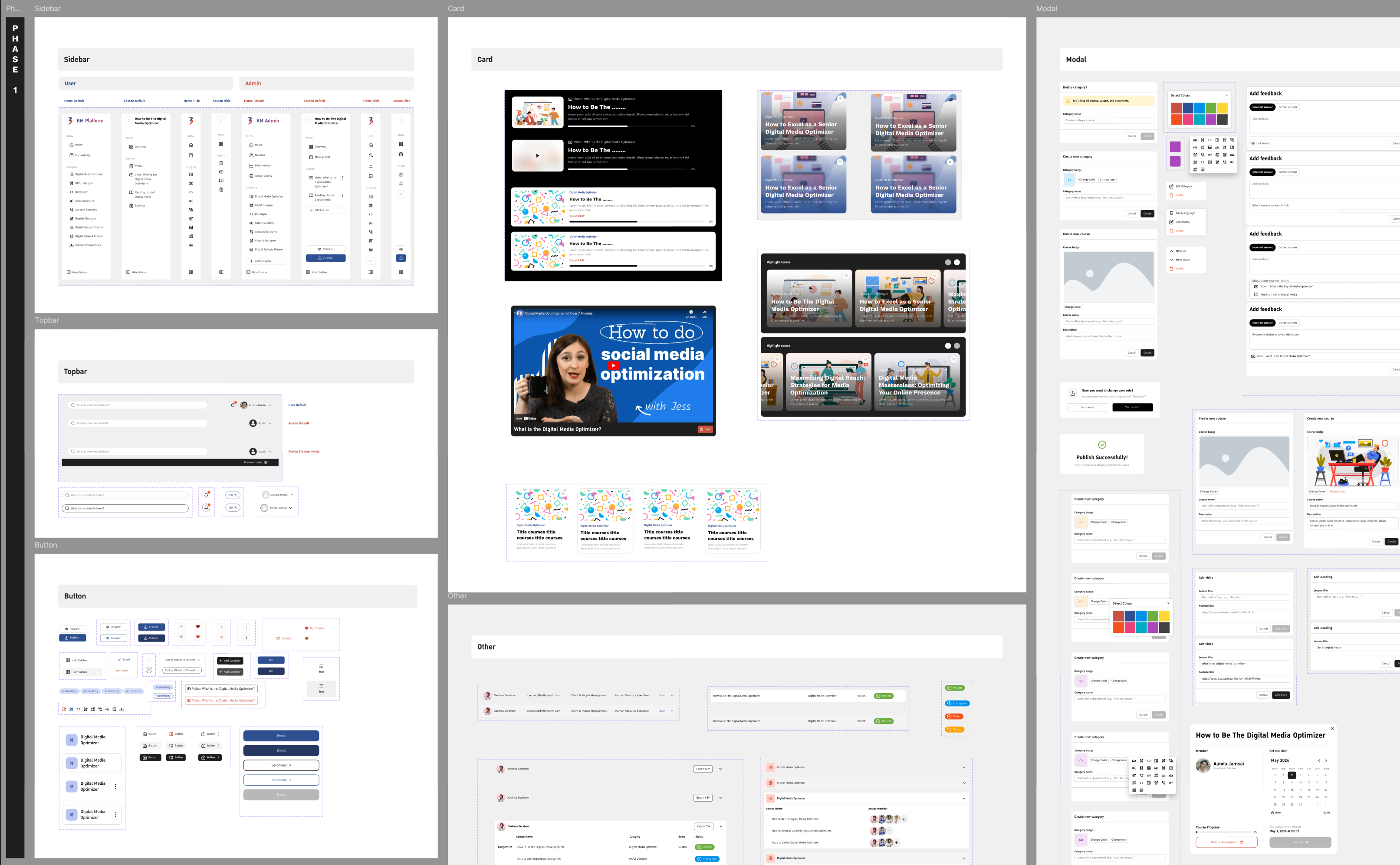 KM Platform Wireframe